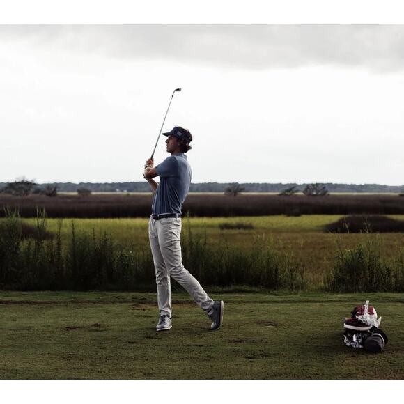 Live Forever Golf Performance Pants Men's 37X32 Green 5Pocket Lightweight Sporty - Picture 10 of 10